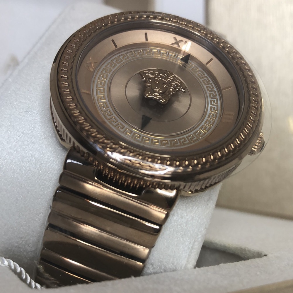 VERSACE Icon Rose Dial Ladies Watch